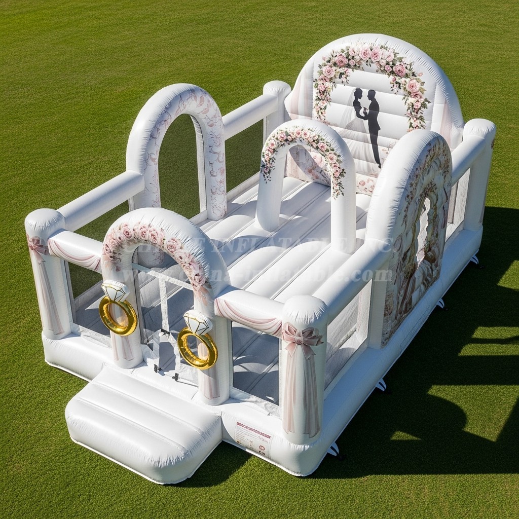 T2-8677 Weddings Theme Inflatable Bouncer