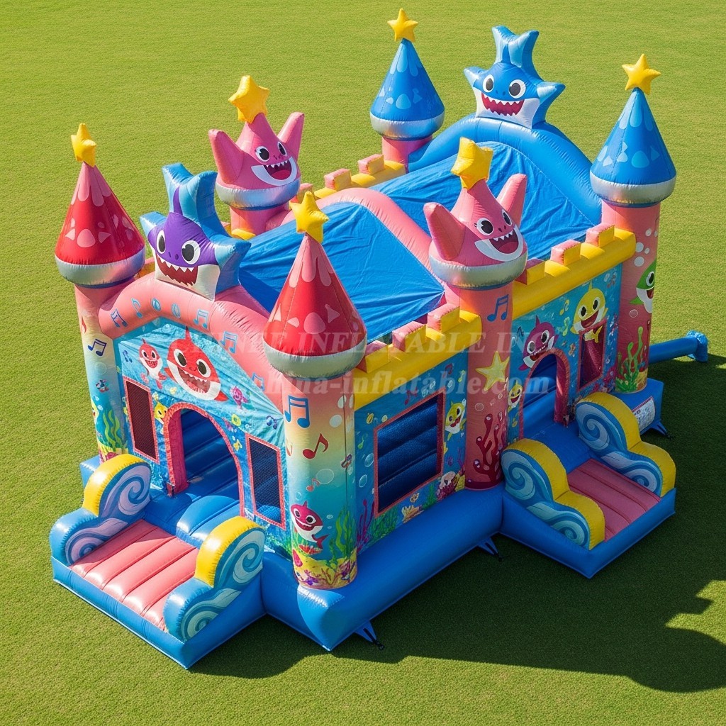 T5-2008 Baby Shark Theme Inflatable Castles
