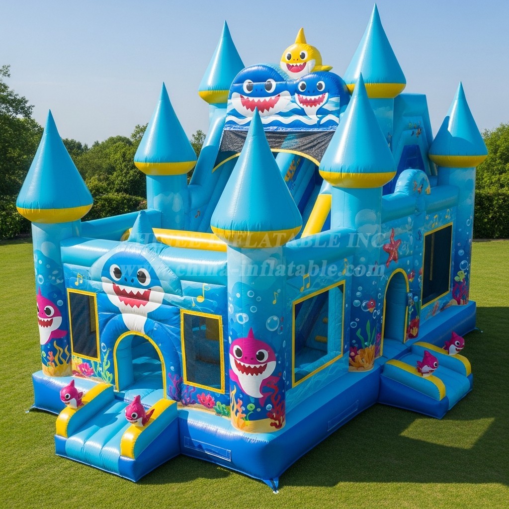 T5-2009 Baby Shark Theme Inflatable Castles