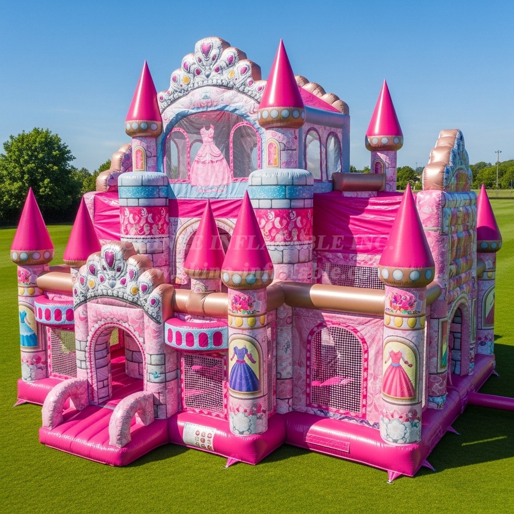 T5-2011 Barbie Theme Inflatable Castles