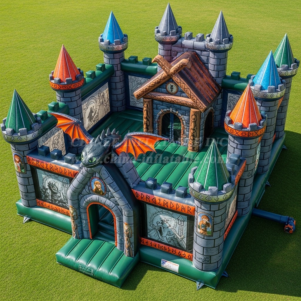 T5-2062 How to Train Your Dragon Theme Inflatable Castles