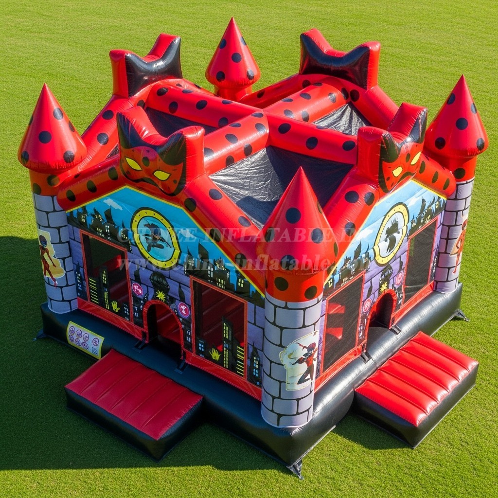 T5-2090 Miraculous Ladybug Theme Inflatable Castles