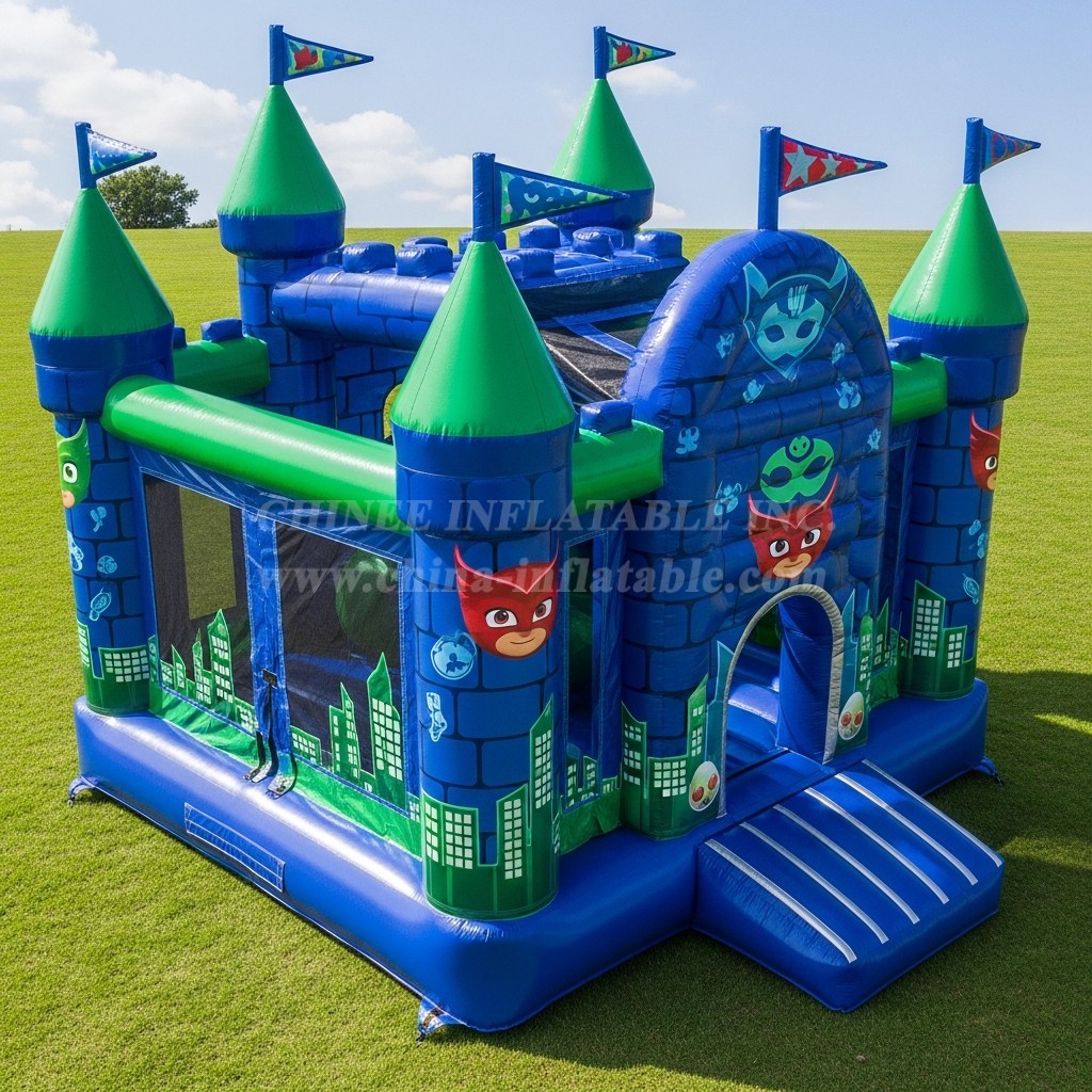 T5-2117 PJ Masks Theme Inflatable Castles