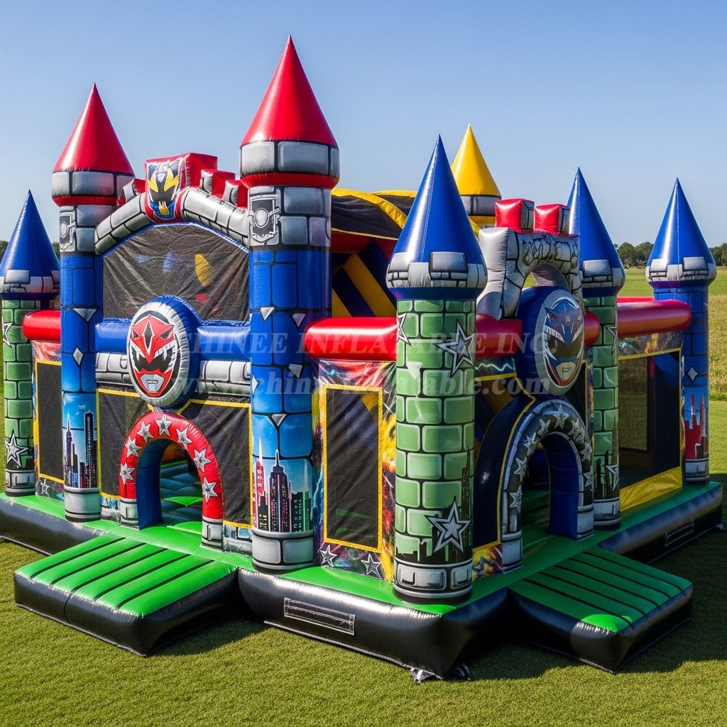 T5-2125 Power Rangers Theme Inflatable Castles
