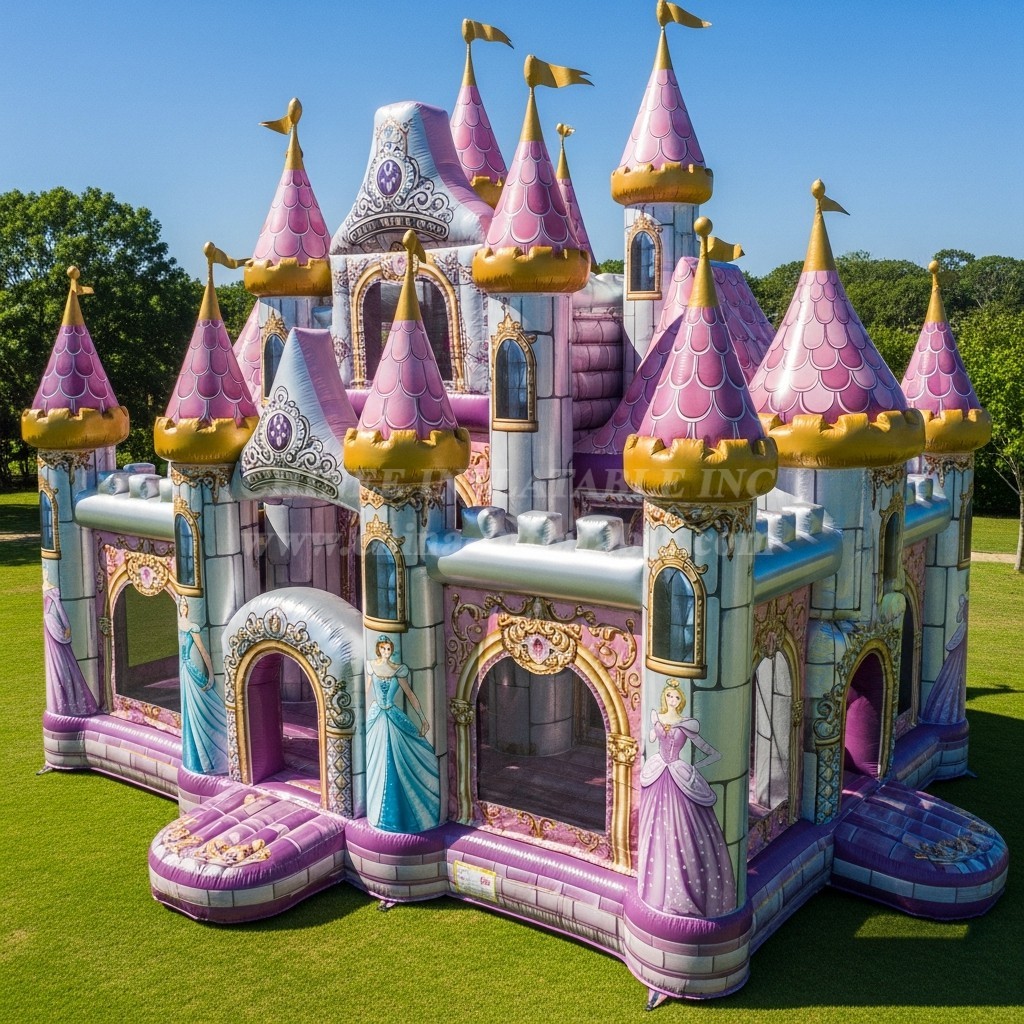 T5-2128 Princess Parties Theme Inflatable Castles