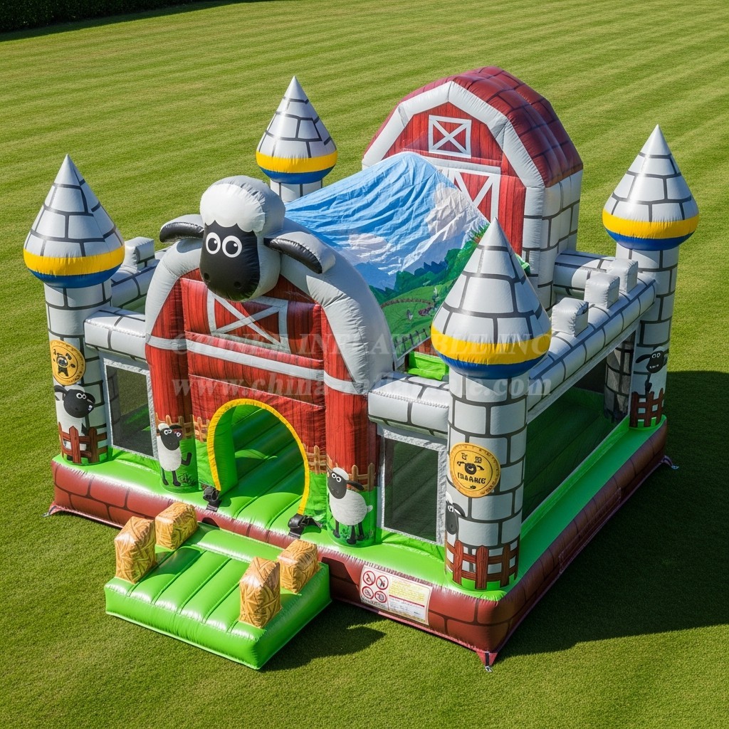 T5-2137 Shaun the Sheep Theme Inflatable Castles