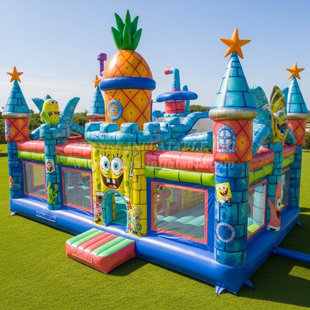 T5-2152 Spongebob Theme Inflatable Castles