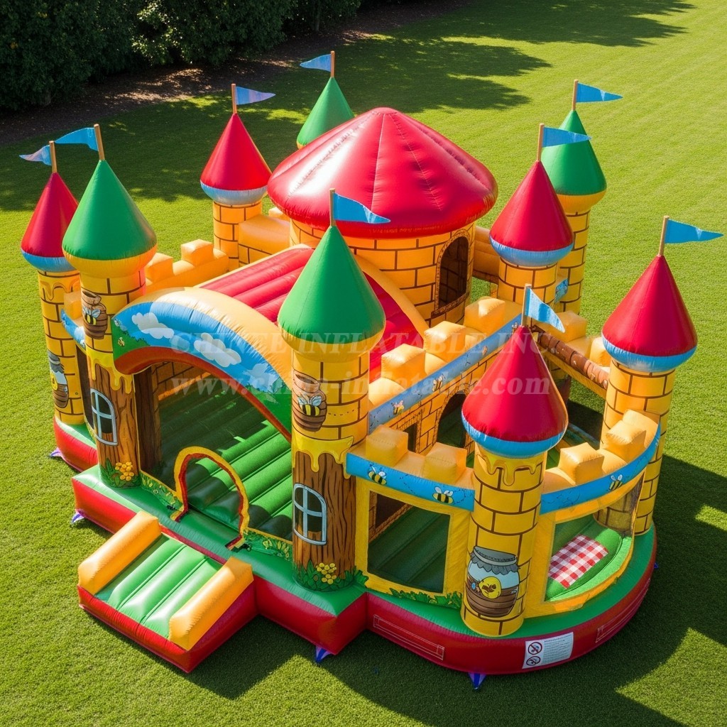 T5-2212 Winnie the Pooh Theme Inflatable Castles