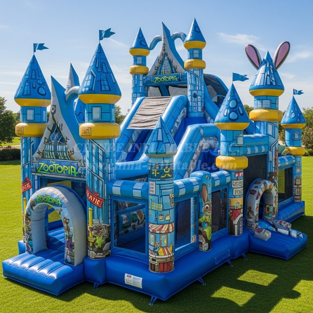 T5-2216 Zootopia Theme Inflatable Castles