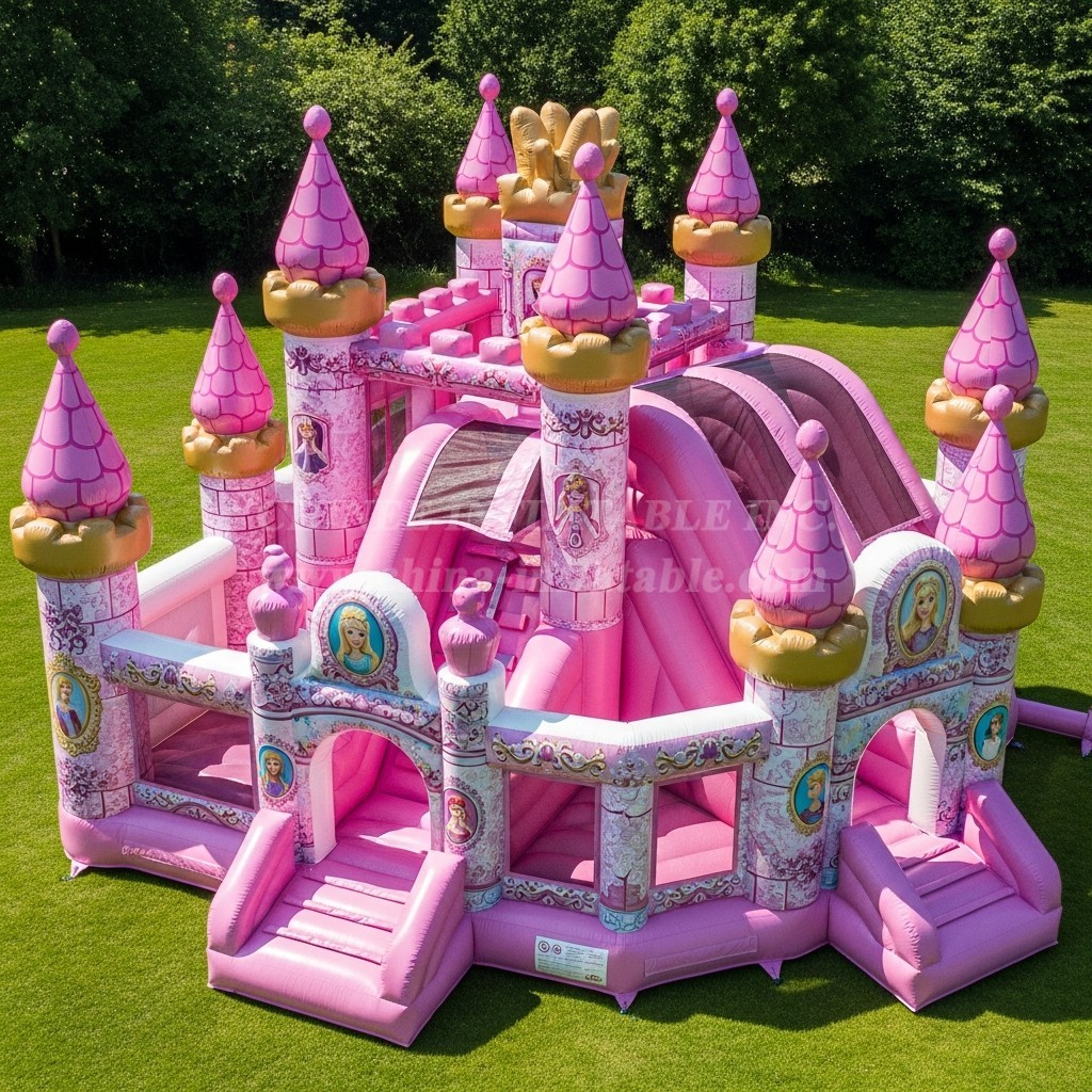 T5-2233 Barbie Theme Inflatable Castles