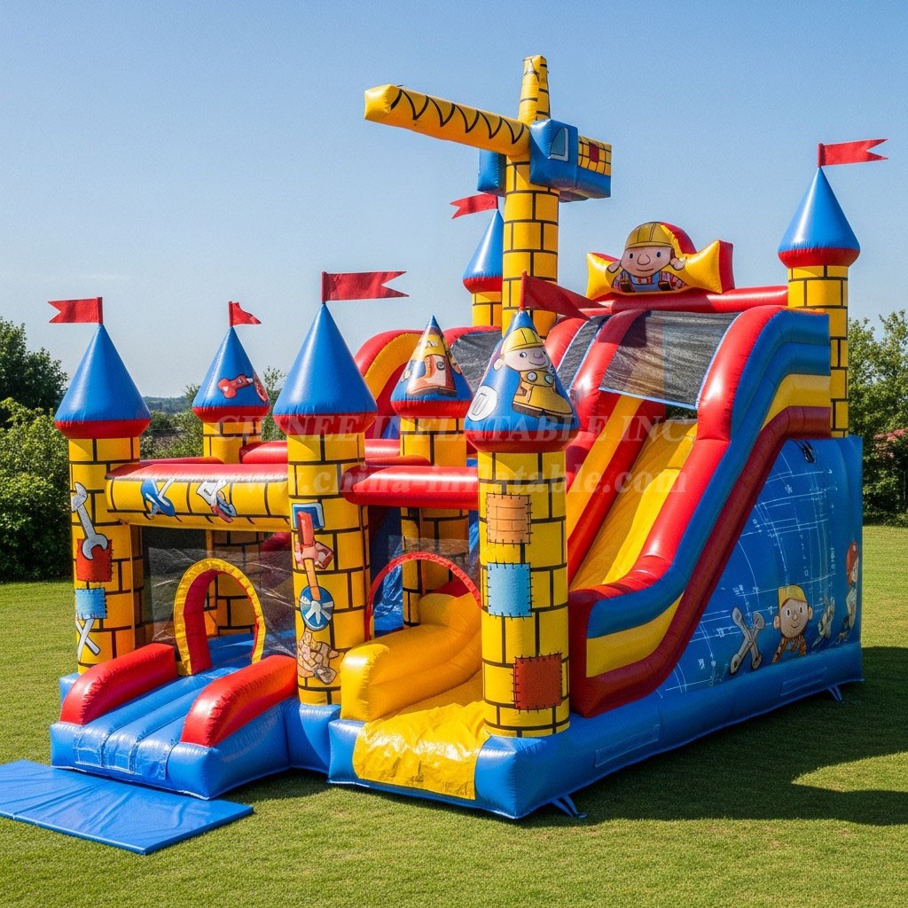 T5-2259 Bob the Builder Theme Inflatable Castles