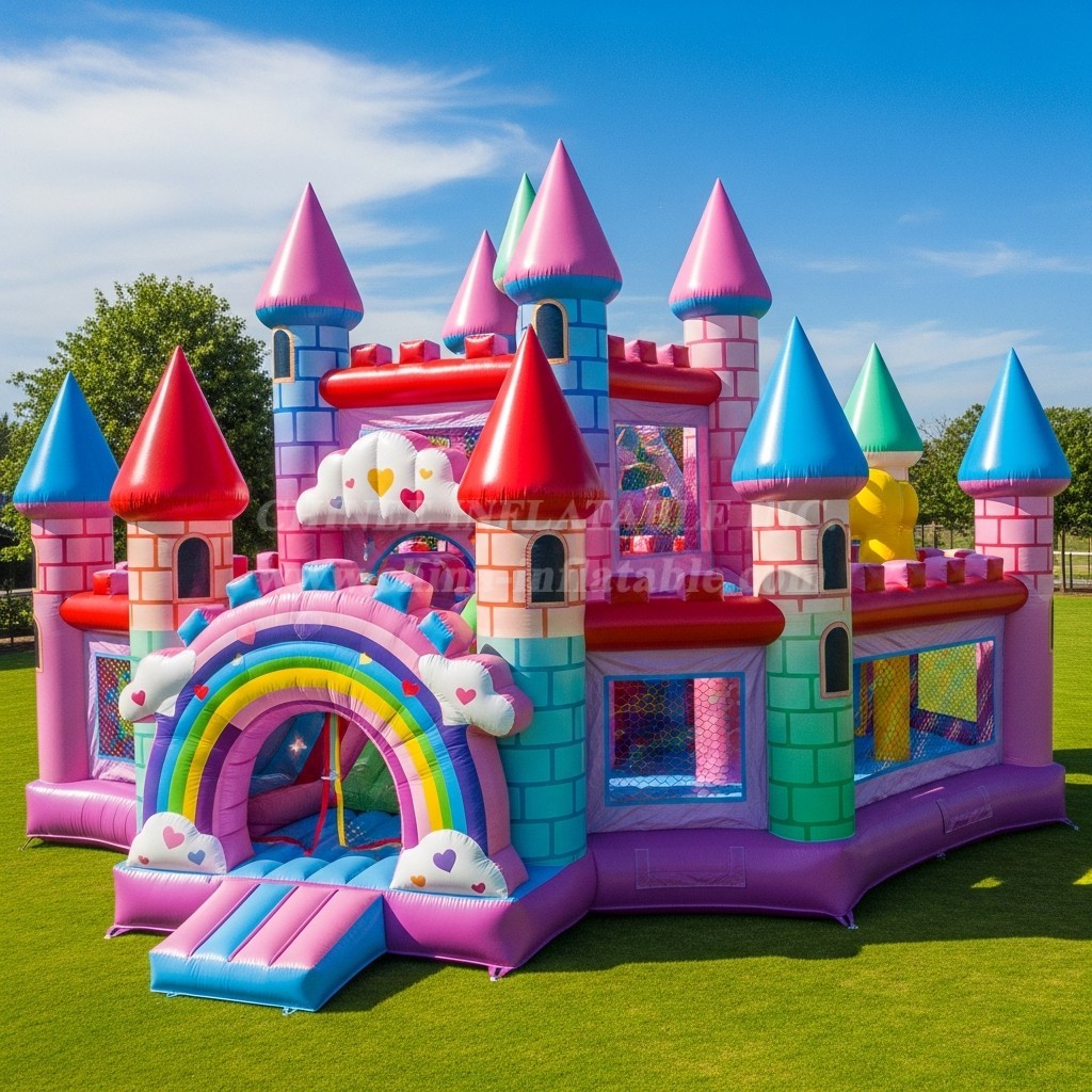 T5-2268 Care Bears Theme Inflatable Castles