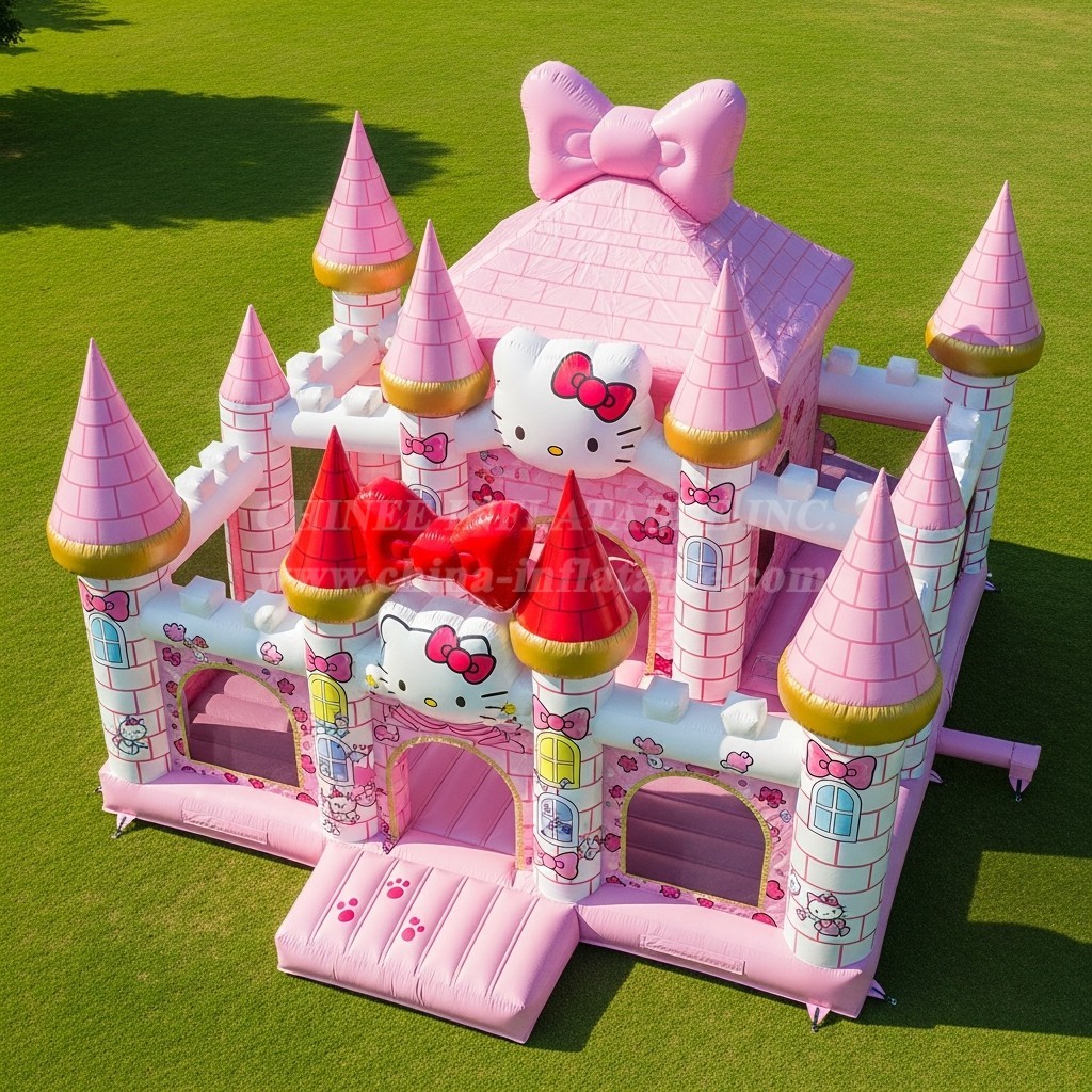 T5-2322 Hello Kitty Theme Inflatable Castles