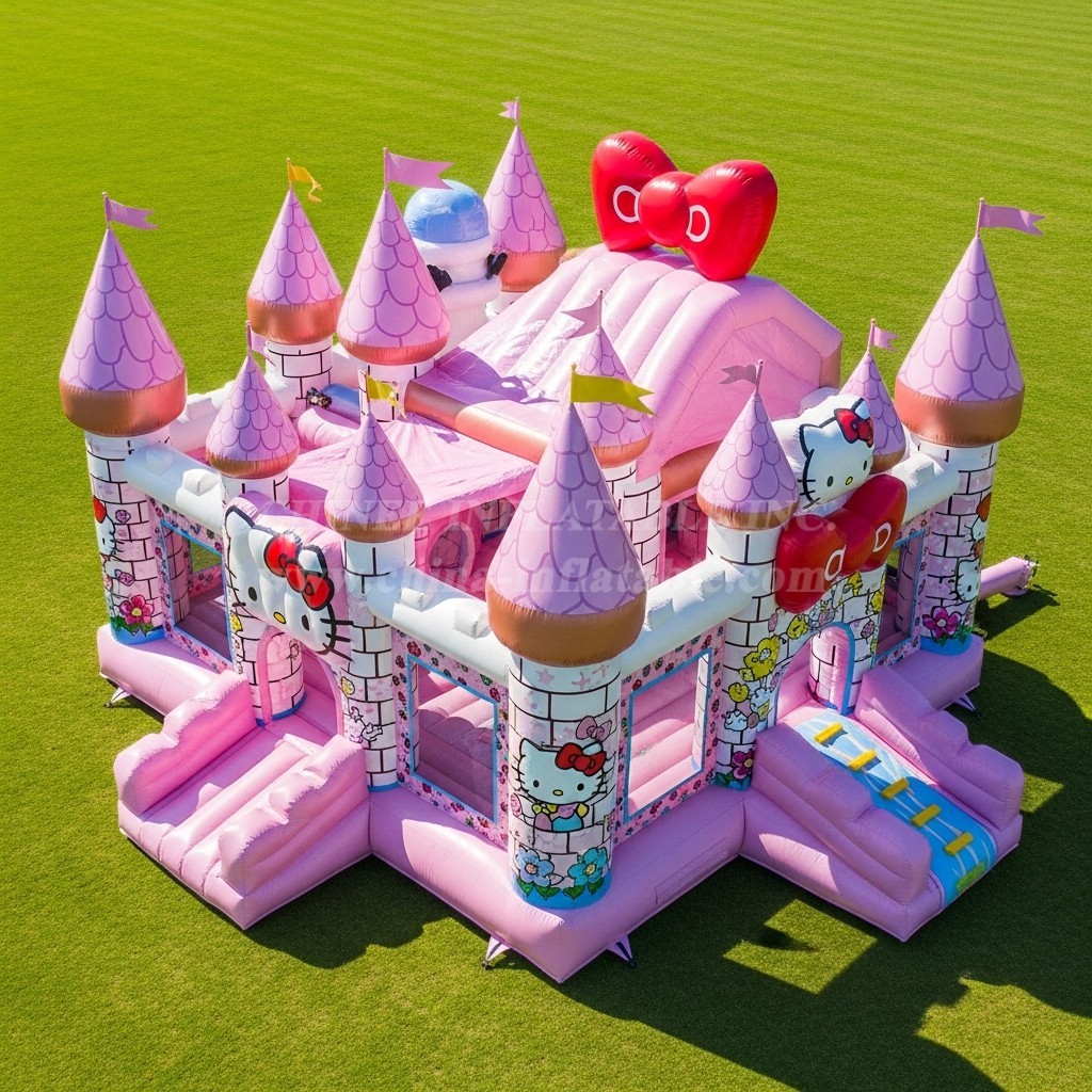 T5-2324 Hello Kitty Theme Inflatable Castles