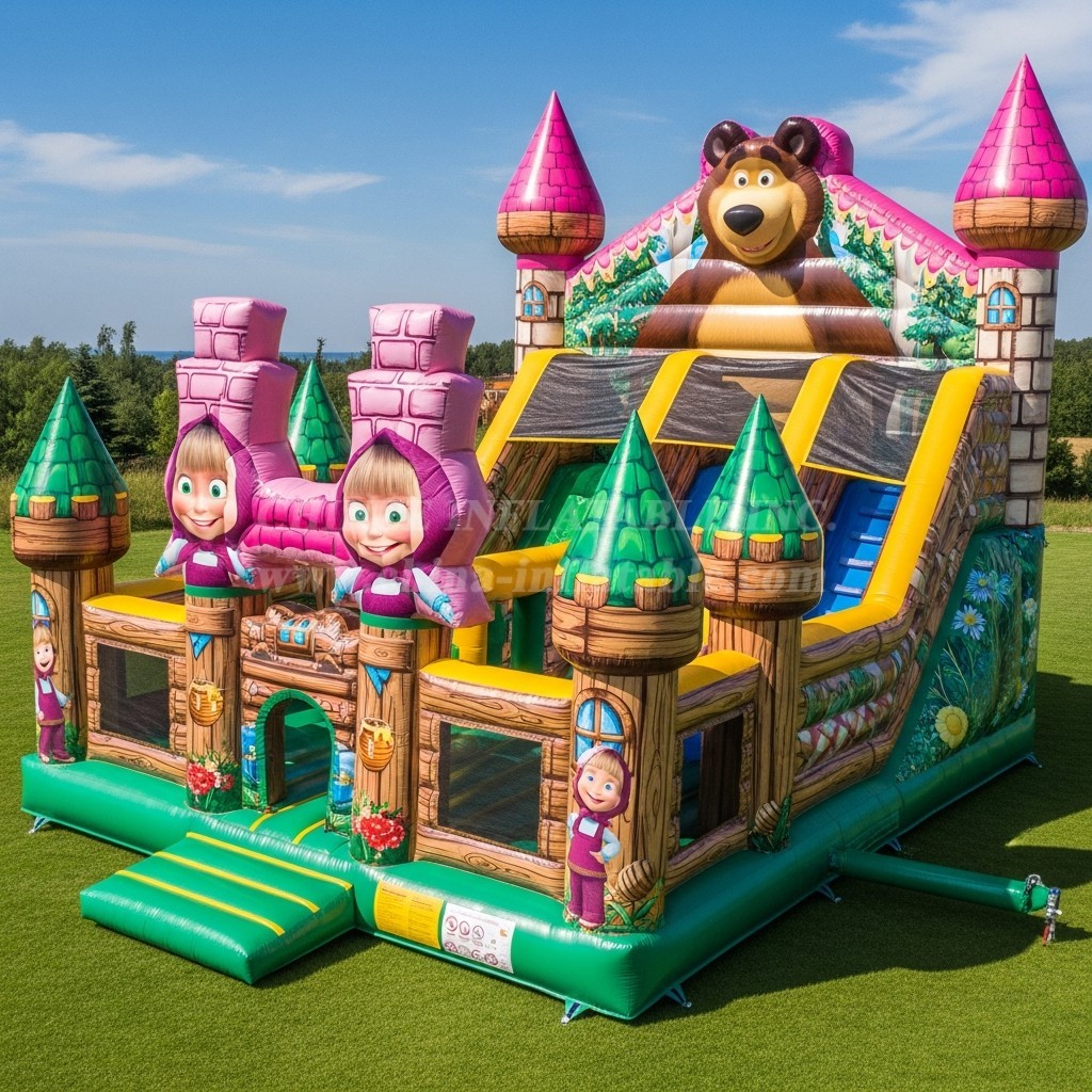 T5-2352 Masha and the Bear Theme Inflatable Castles