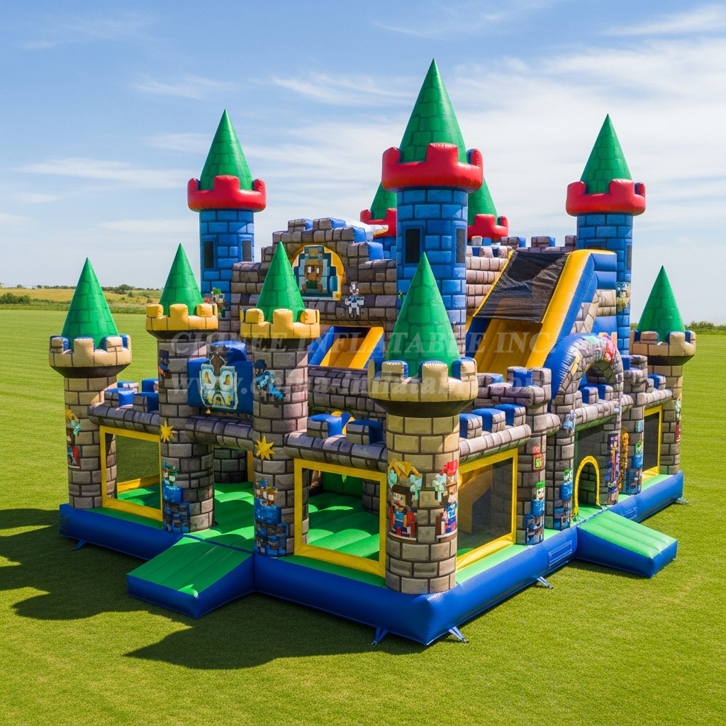 T5-2364 Minecraft Theme Inflatable Castles
