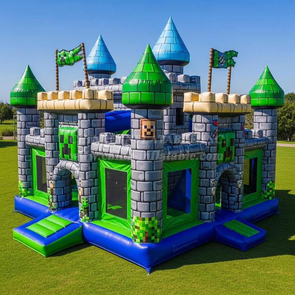 T5-2366 Minecraft Theme Inflatable Castles