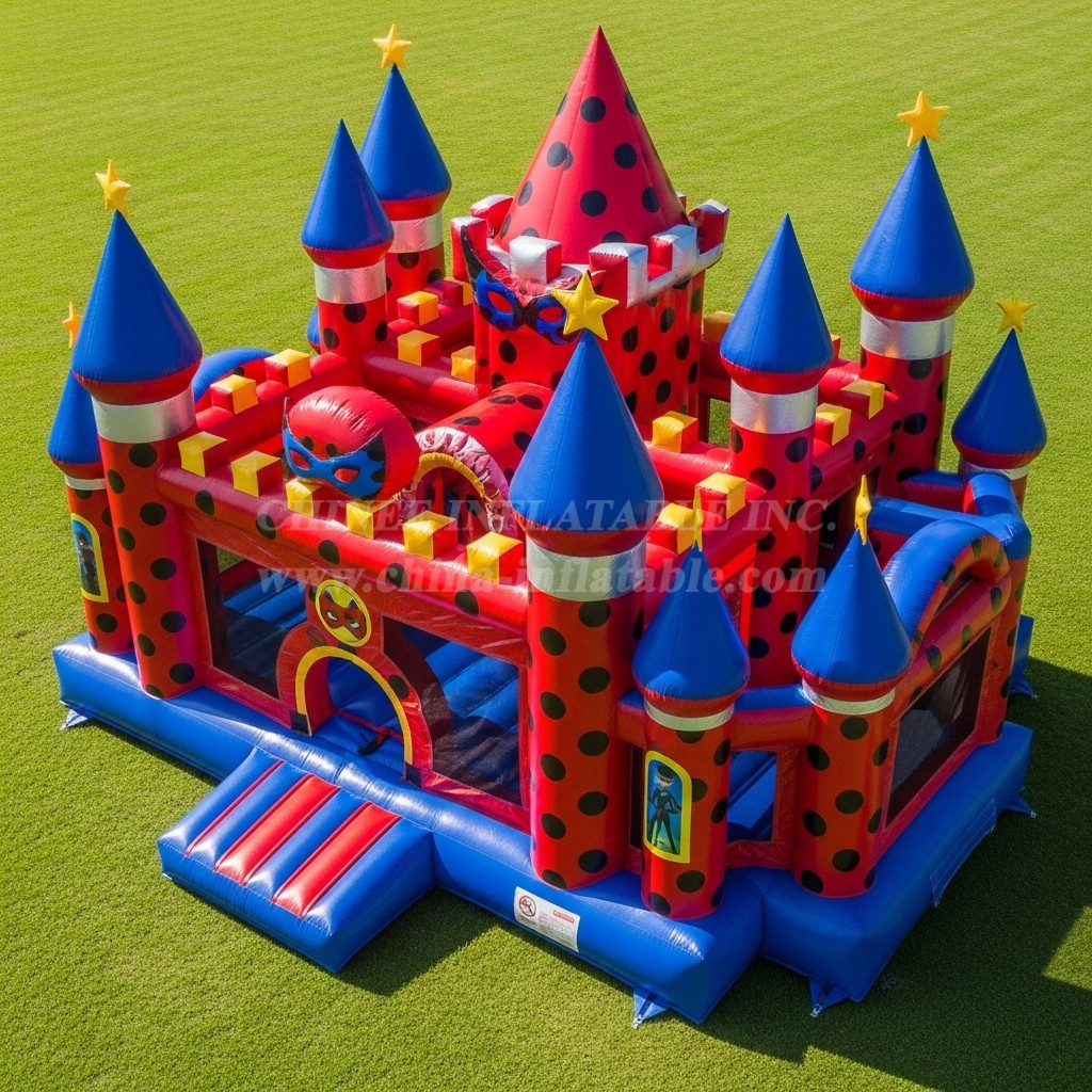 T5-2367 Miraculous Ladybug Theme Inflatable Castles