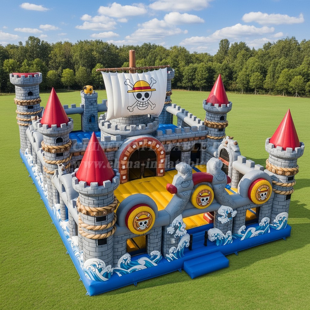T5-2393 One Piece Theme Inflatable Castles