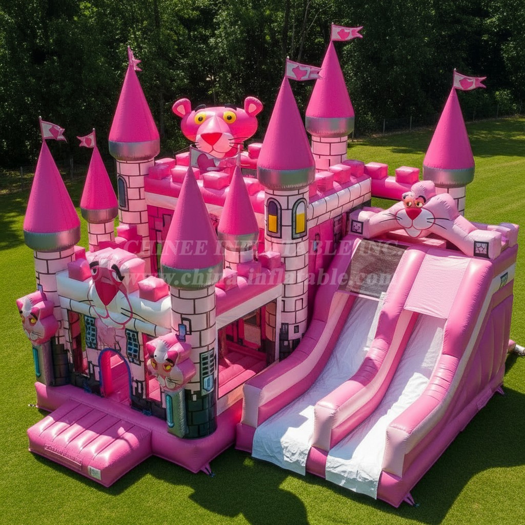 T5-2407 Pink Panther Theme Inflatable Castles