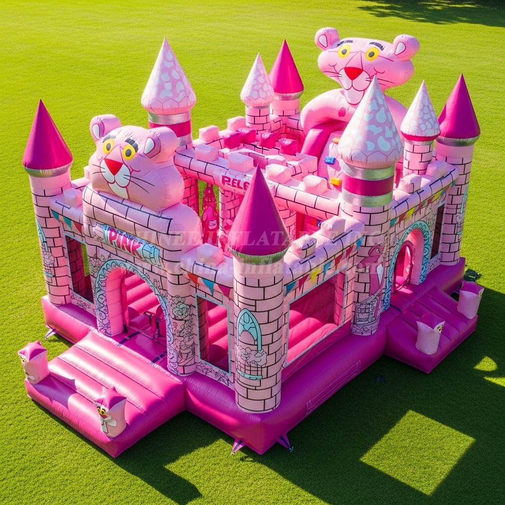 T5-2408 Pink Panther Theme Inflatable Castles