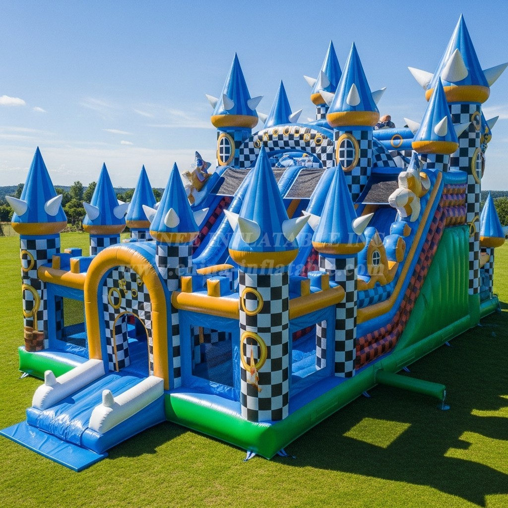 T5-2459 Sonic Theme Inflatable Castles