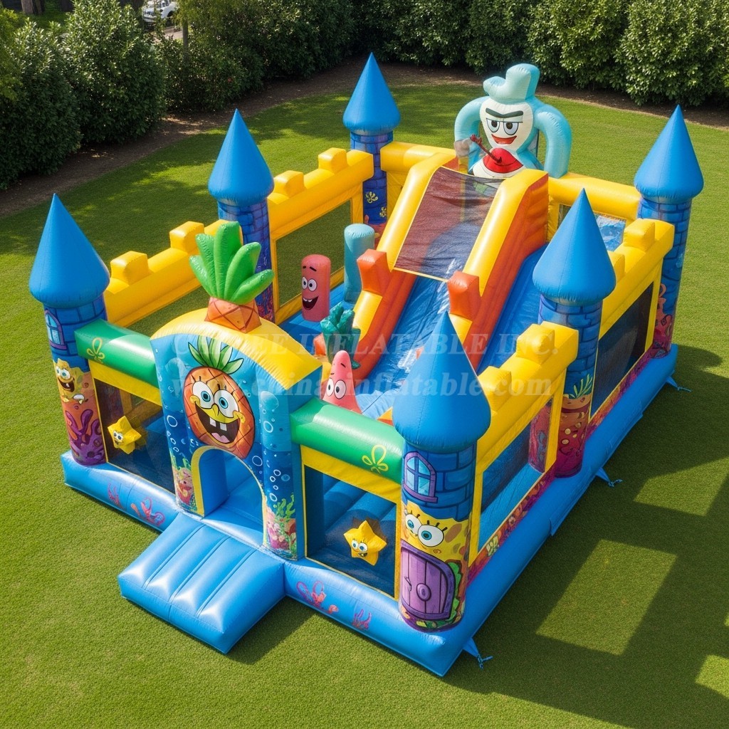 T5-2464 Spongebob Theme Inflatable Castles