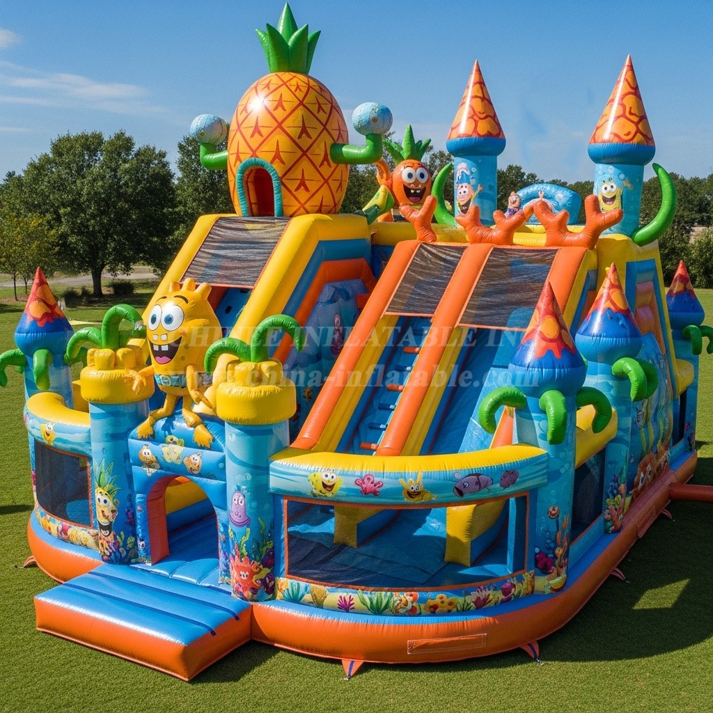 T5-2468 Spongebob Theme Inflatable Castles