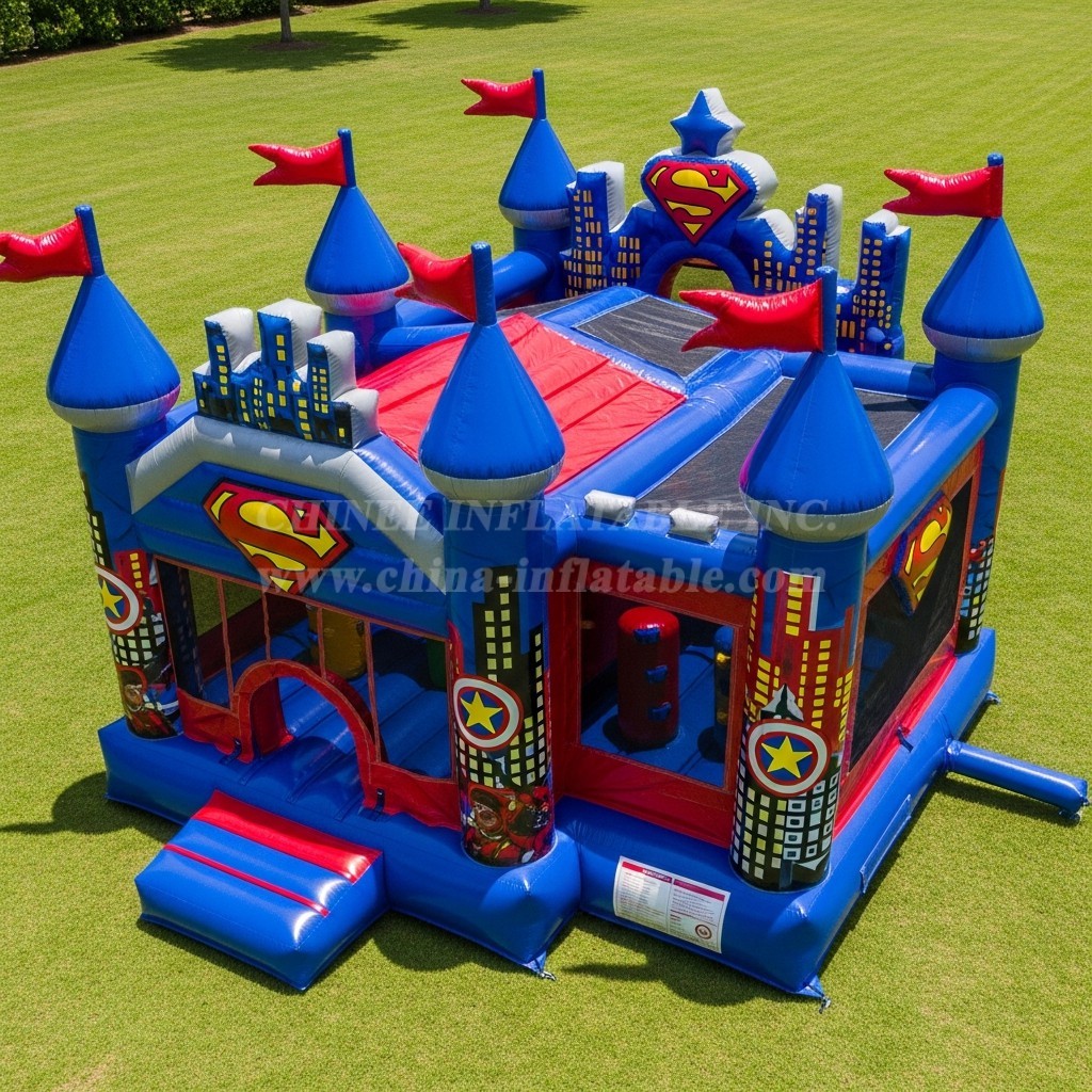 T5-2478 Superhero Theme Inflatable Castles