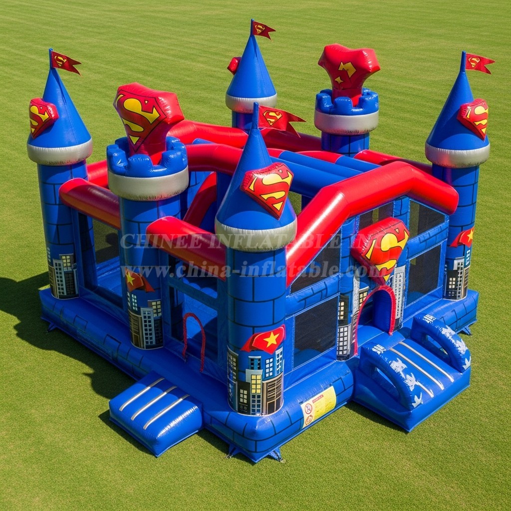 T5-2480 Superman Theme Inflatable Castles