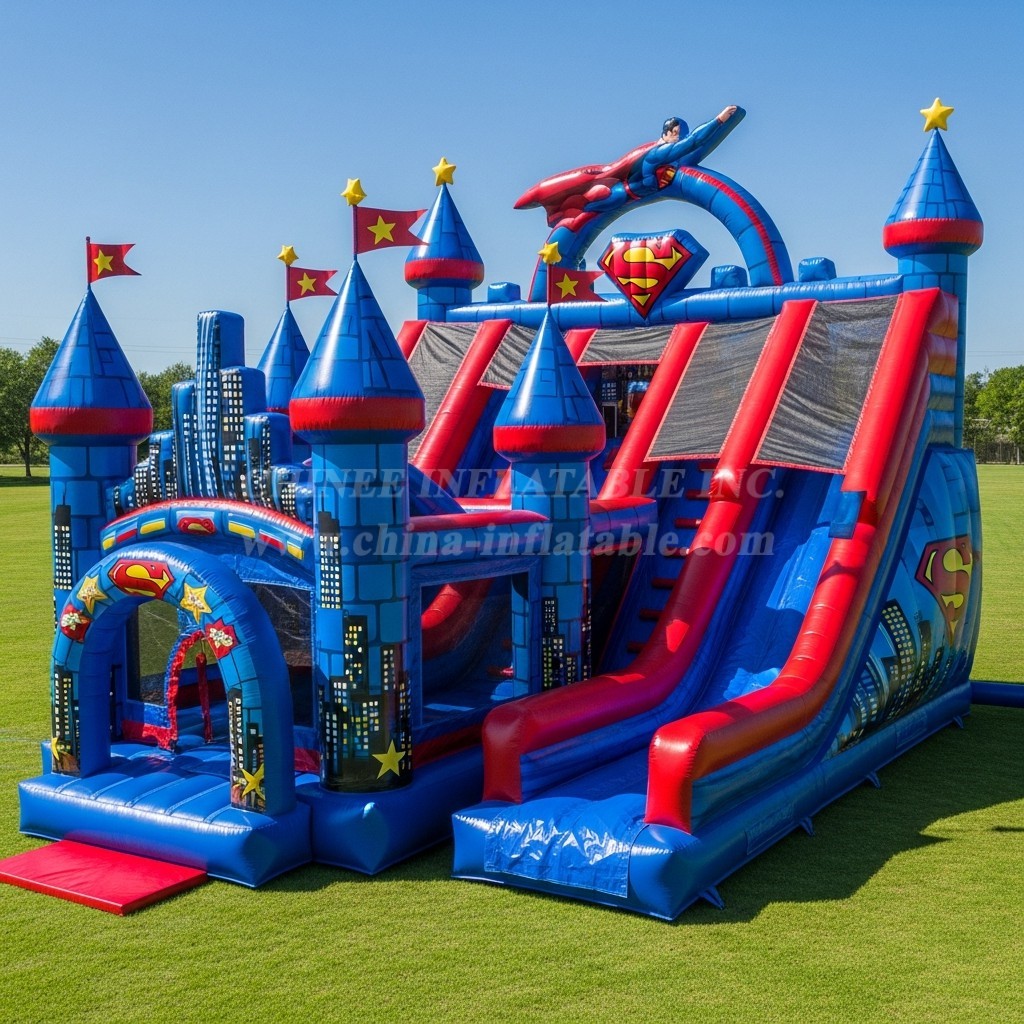 T5-2483 Superman Theme Inflatable Castles