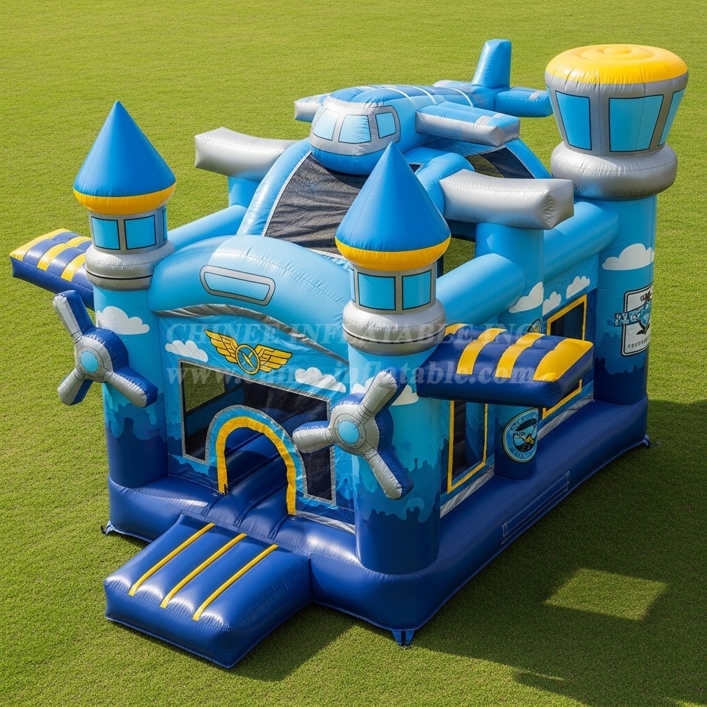 T5-2561 Airplane Theme Inflatable Castles
