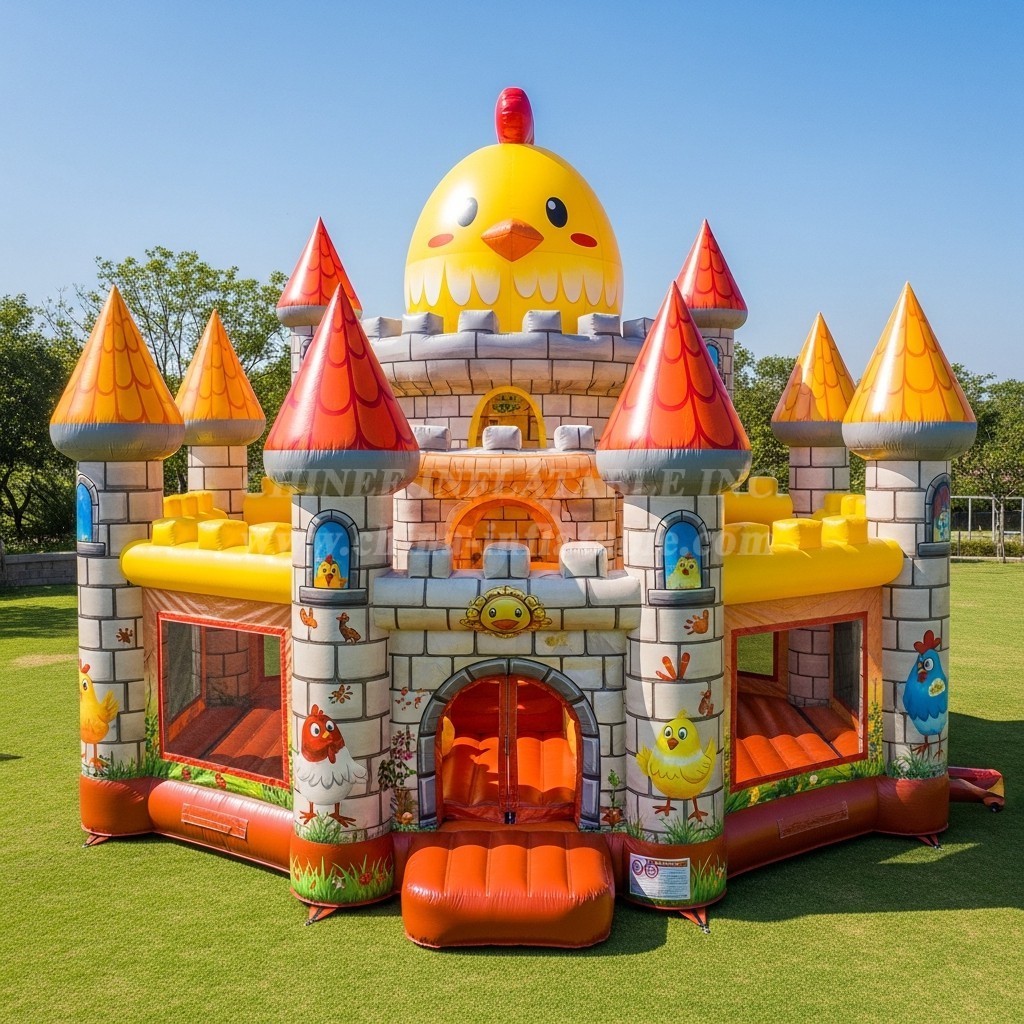 T5-2583 Chicken Theme Inflatable Castles