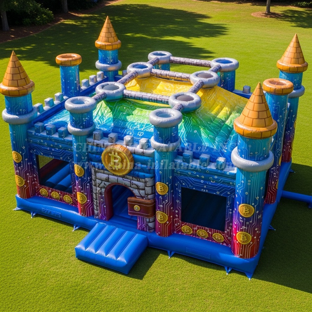 T5-2598 Cryptocurrency Theme Inflatable Castles