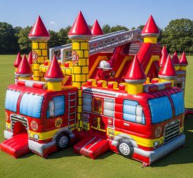 T5-2635 Firetruck Theme Inflatable Castles