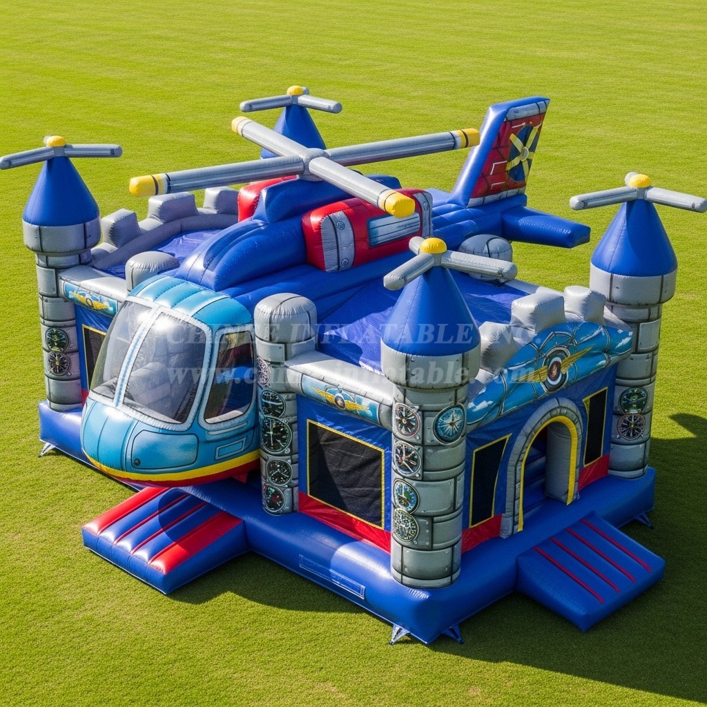 T5-2651 Helicopter Theme Inflatable Castles