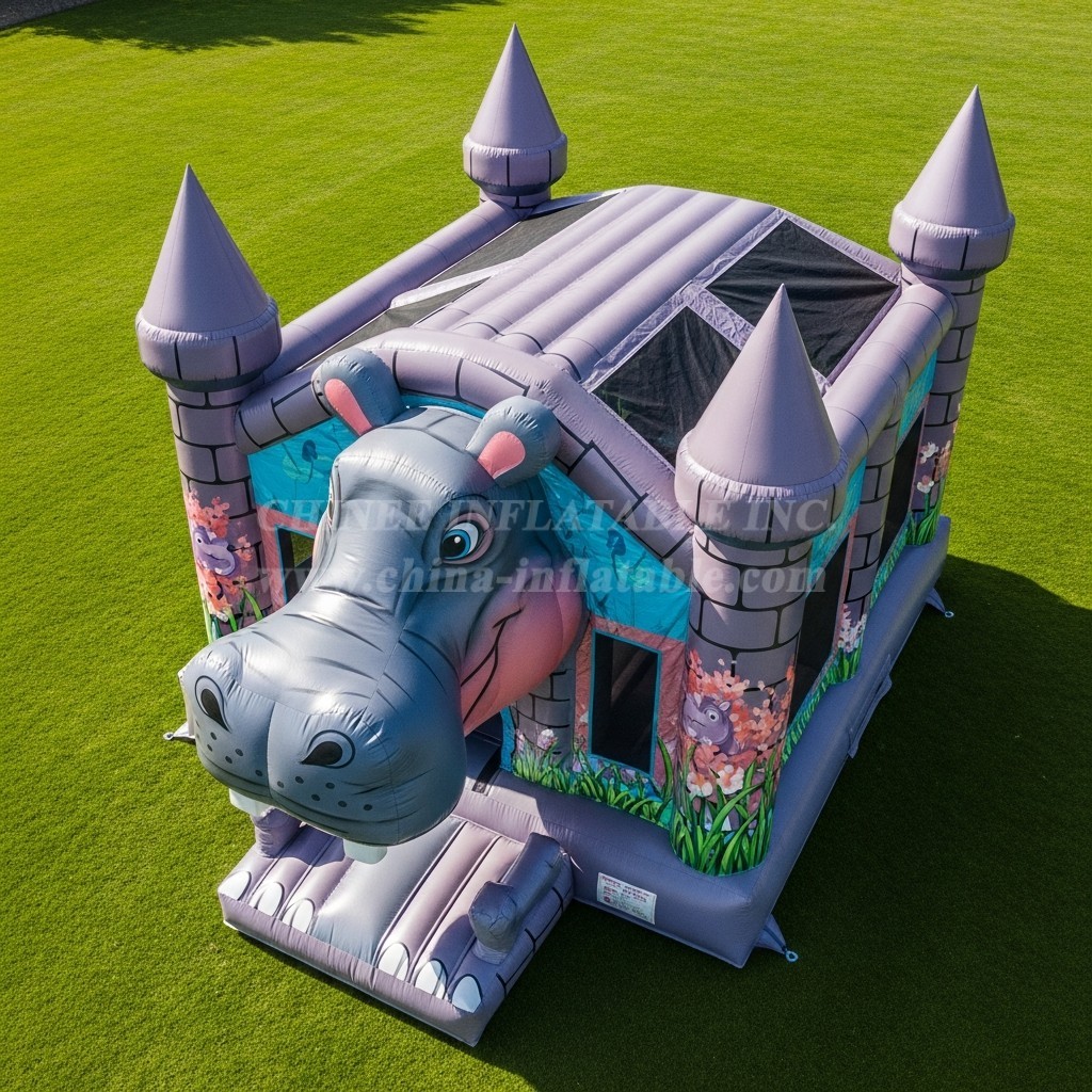 T5-2652 Hippo Theme Inflatable Castles