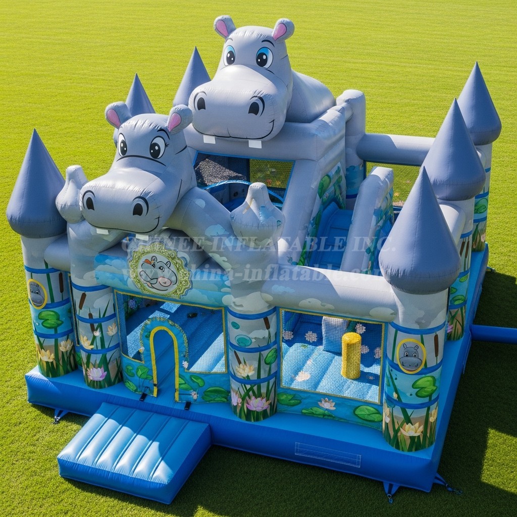 T5-2653 Hippo Theme Inflatable Castles
