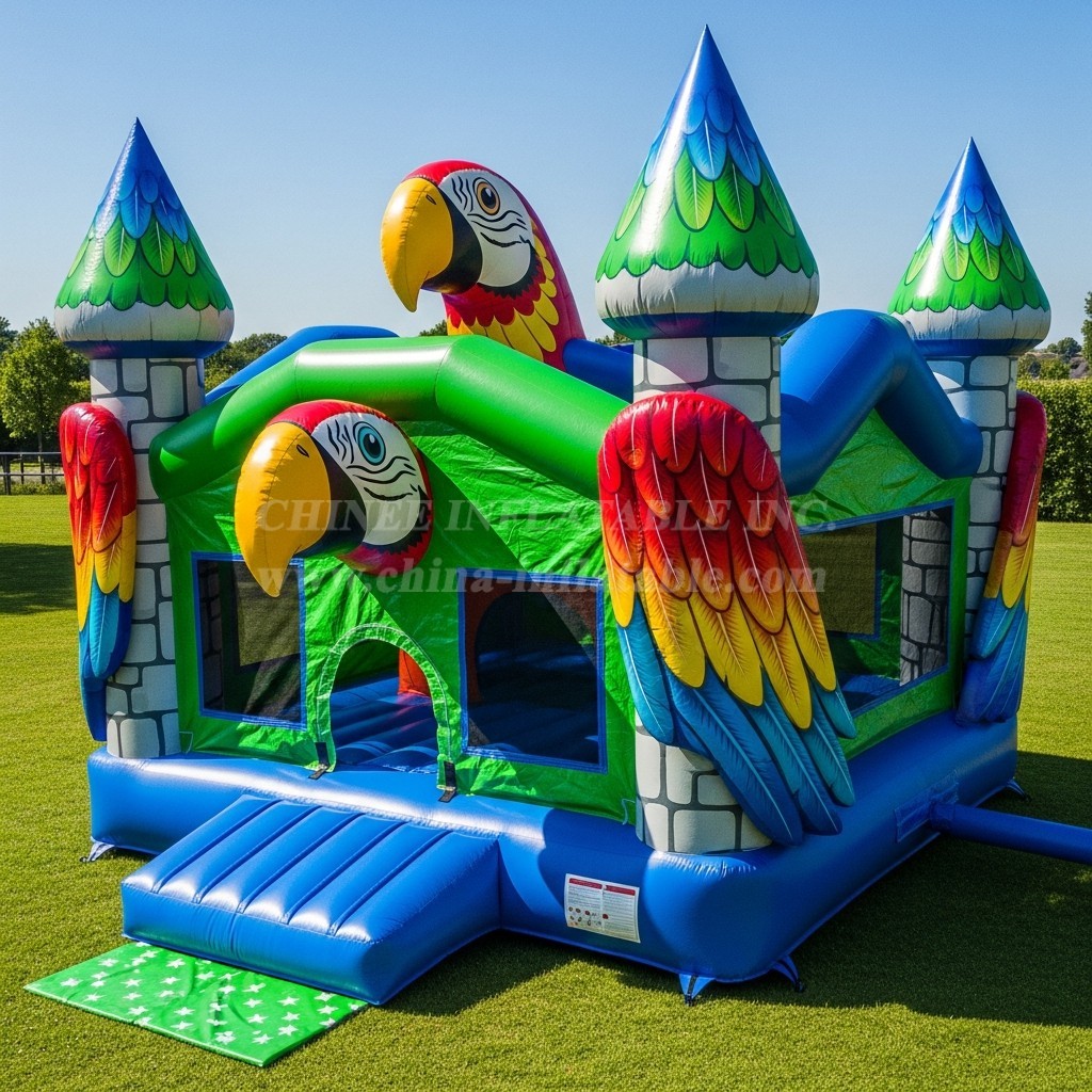 T5-2704 Parrot Theme Inflatable Castles