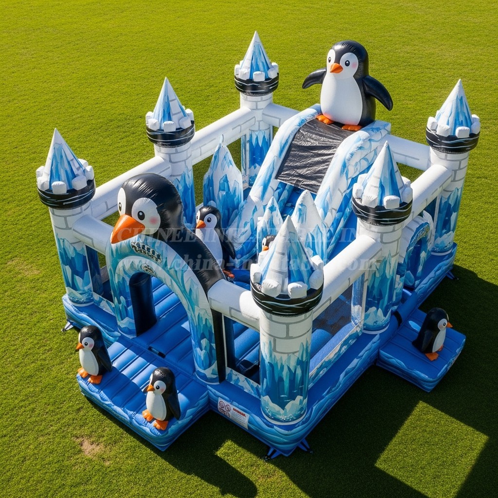T5-2711 Penguin Theme Inflatable Castles