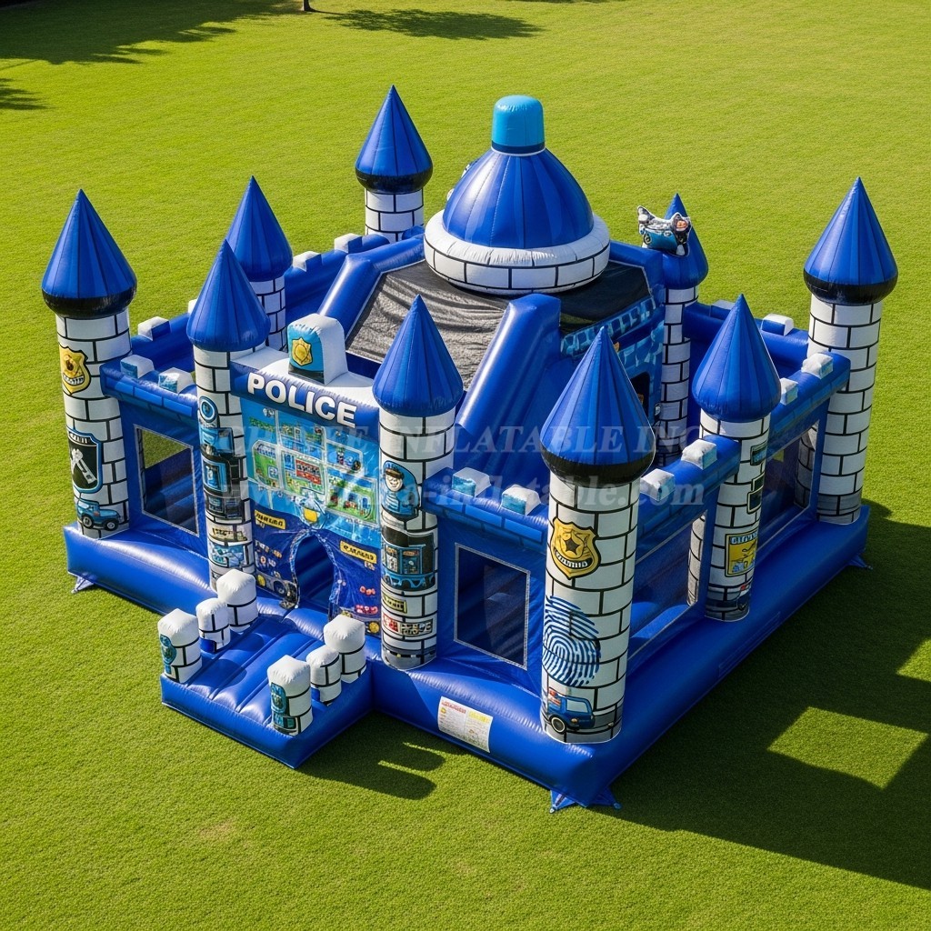 T5-2722 Police Station Theme Inflatable Castles