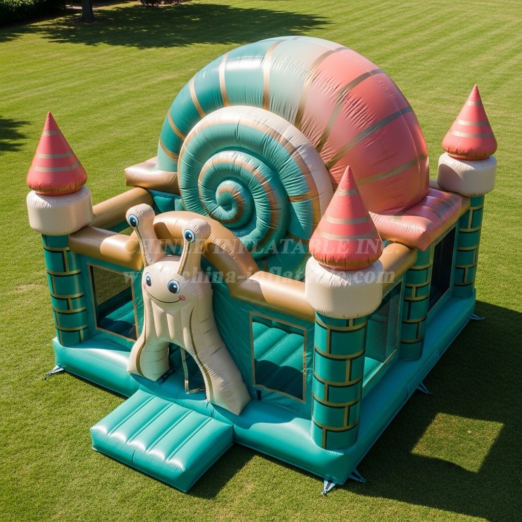 T5-2741 Snail Theme Inflatable Castles