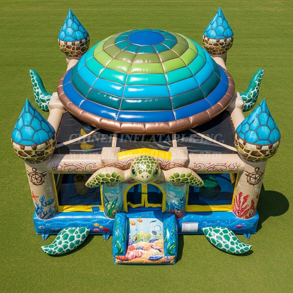 T5-2771 Turtle Theme Inflatable Castles