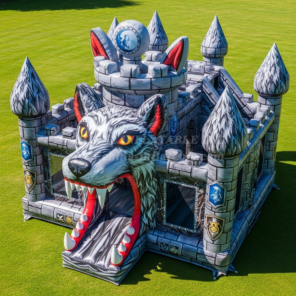 T5-2792 Wolf Theme Inflatable Castles