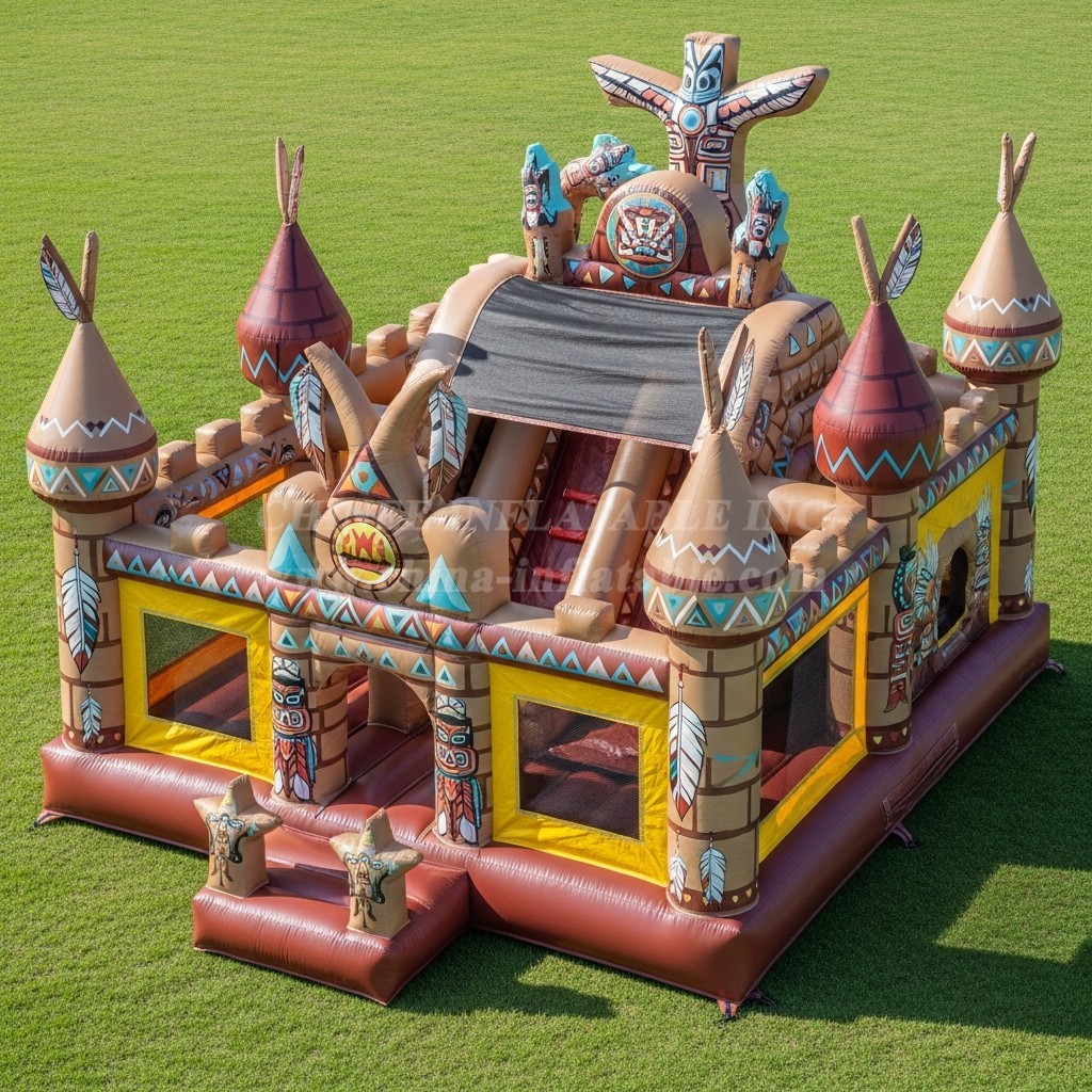 T5-2812 American Indian Theme Inflatable Castles