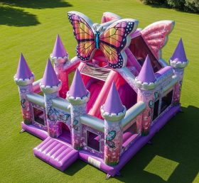T5-2834 Butterfly Theme Inflatable Castles