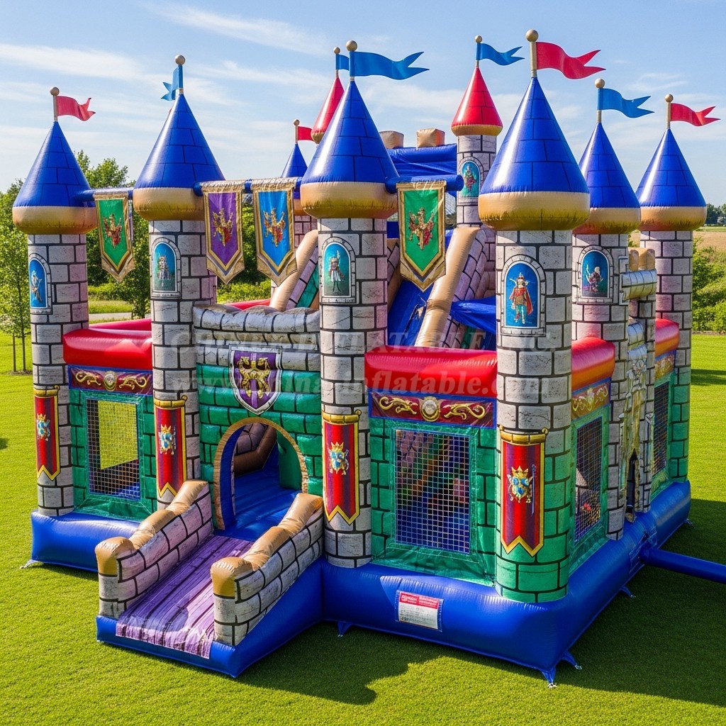 T5-2843 Castle Kingdom Theme Inflatable Castles