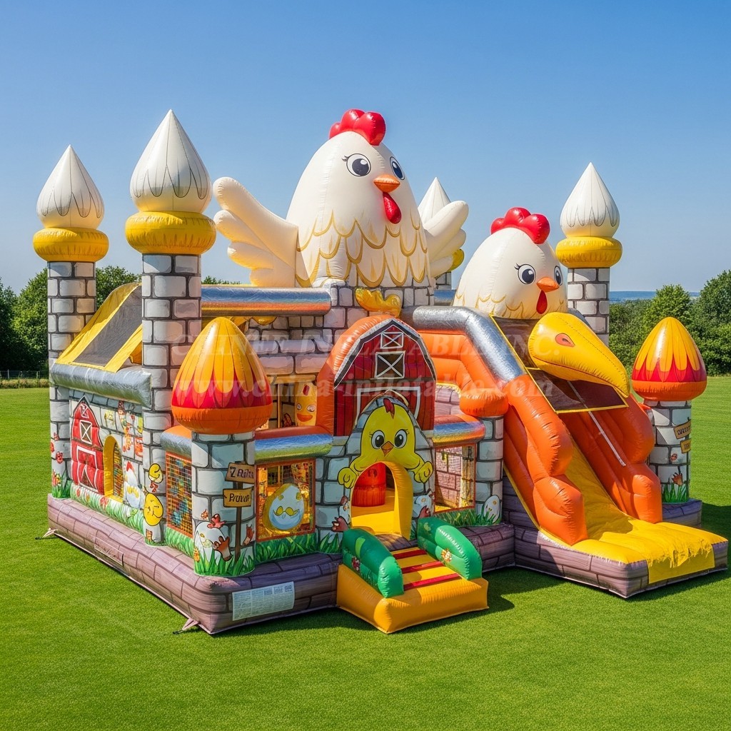 T5-2847 Chicken Theme Inflatable Castles