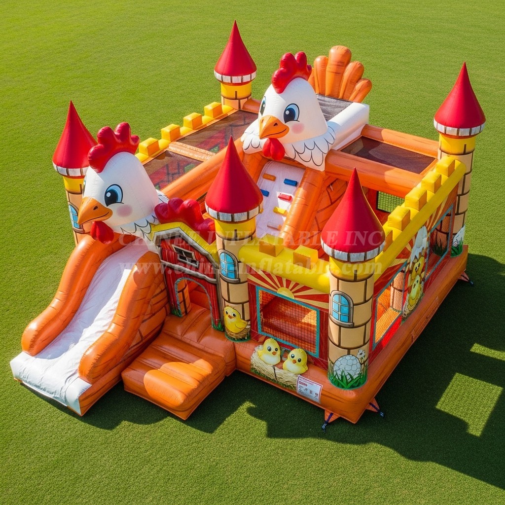 T5-2848 Chicken Theme Inflatable Castles