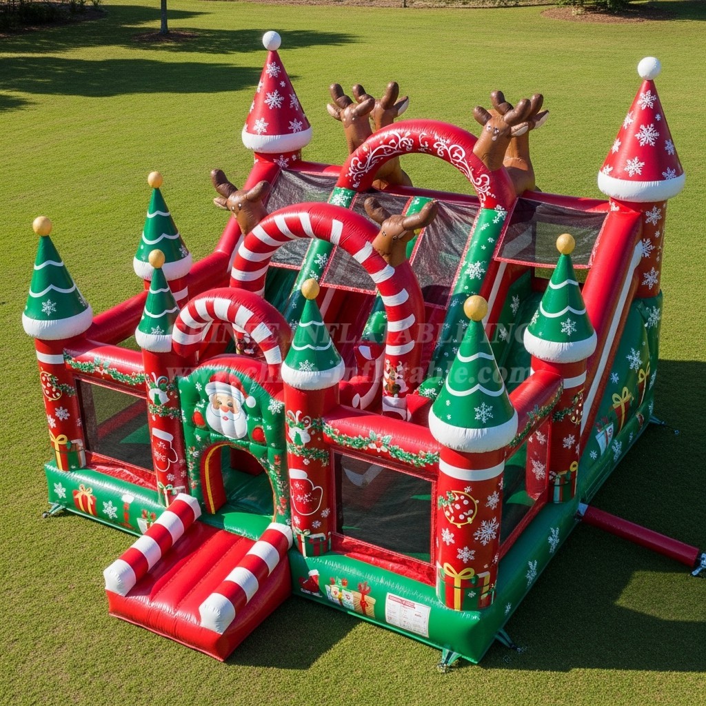 T5-2855 Christmas Theme Inflatable Castles